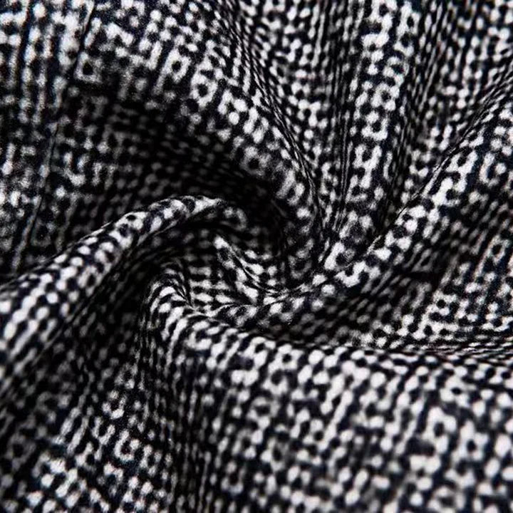 Business Plaid Notched Collar Button Pocket Long Sleeve Blazer