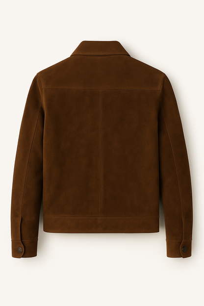 100% Suede Classic Jacket – Rich Brown