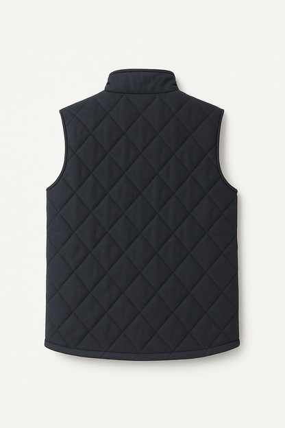 Diamond-Stitch Quilted Vest