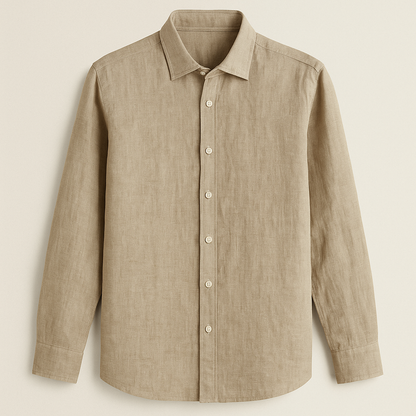 100% Linen Long-Sleeve Shirts — Pack of 6